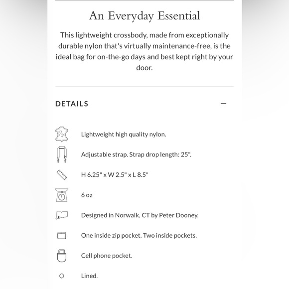 Dooney & Bourke red Nylon Crossbody Pouchette - Picture 5 of 16